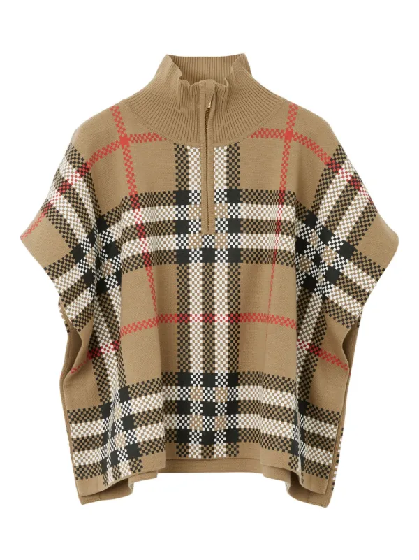 Burberry turtleneck outlet poncho