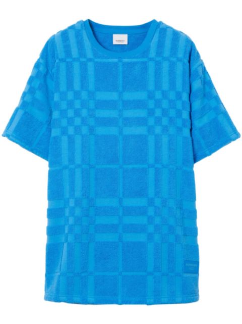 Burberry check-pattern round-neck T-shirt Men