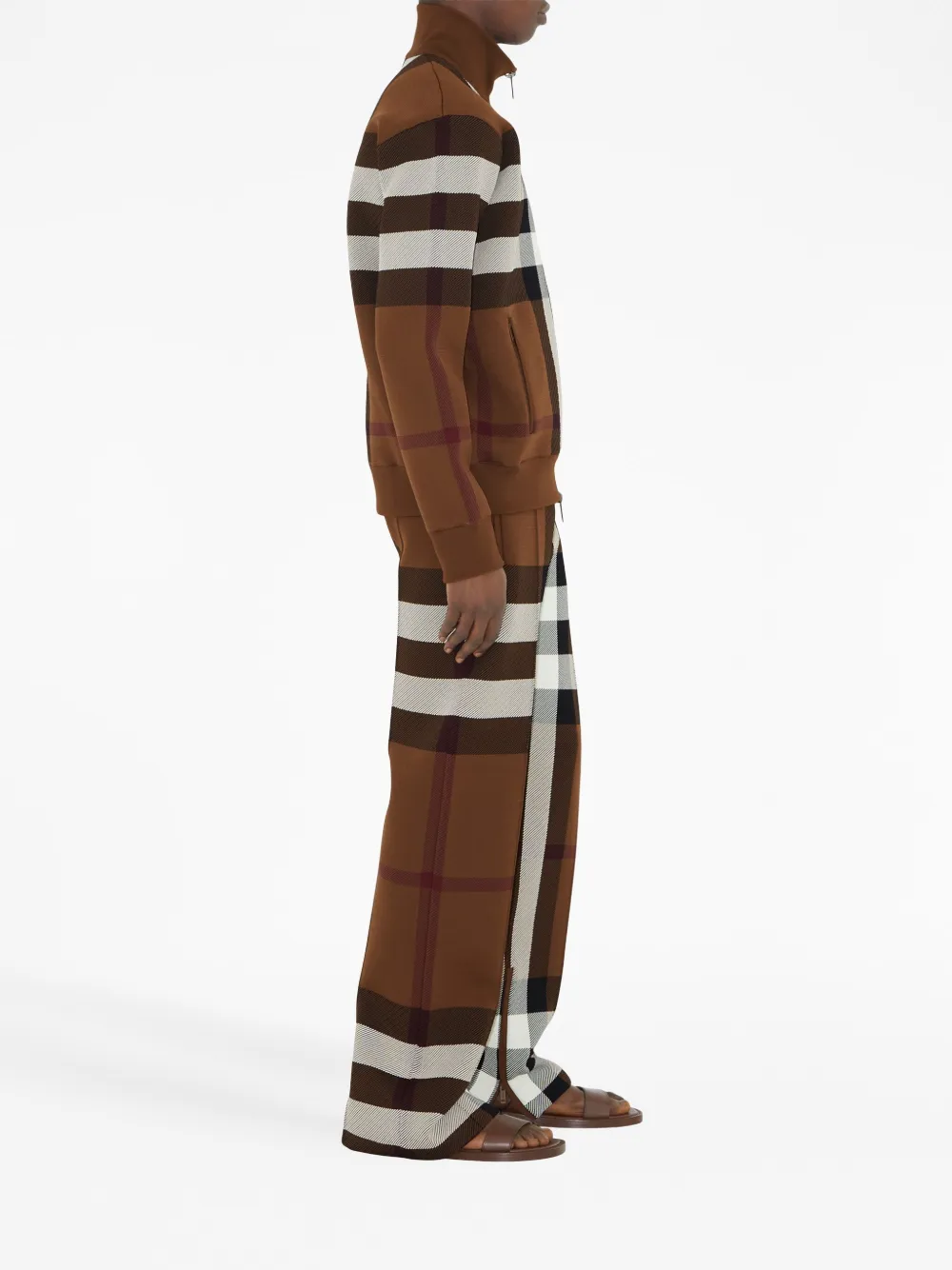 Burberry check-print track pants Men