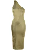 GAUGE81 one-shoulder knitted dress - Green