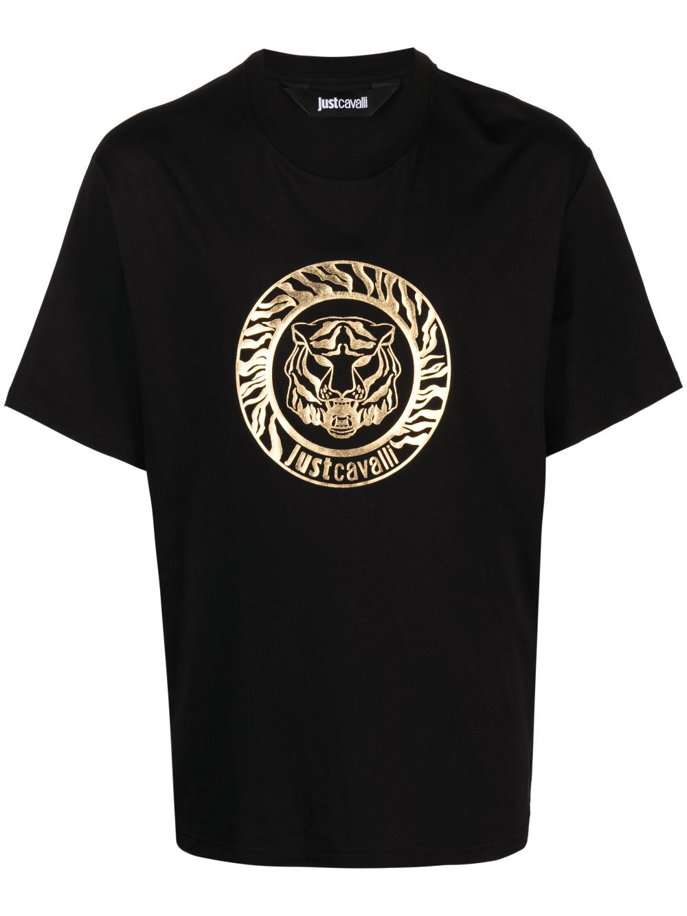 Image 1 of Just Cavalli logo-print cotton T-shirt