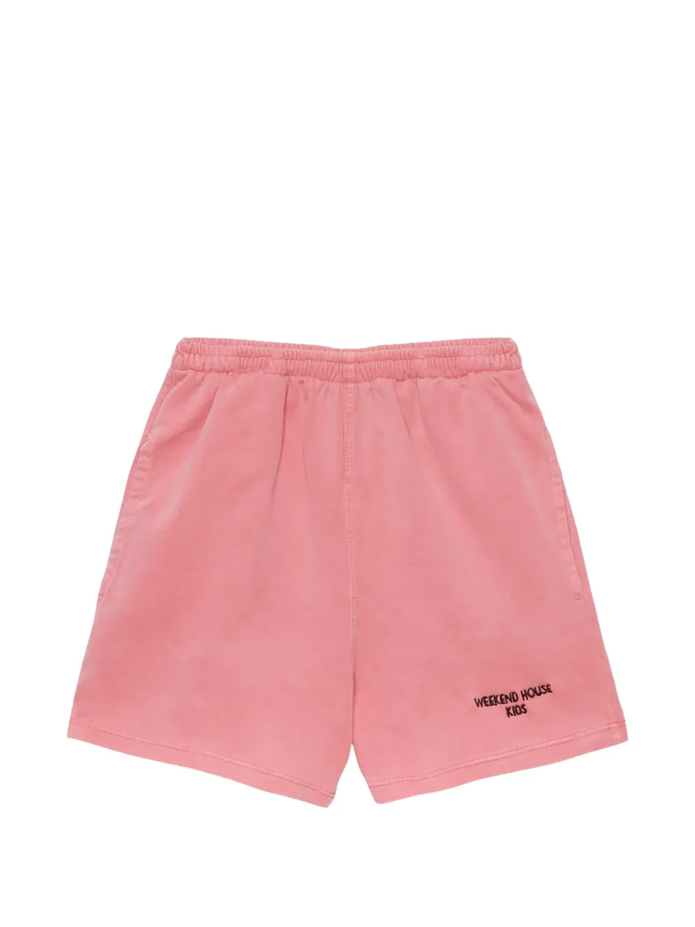 Weekend House Kids. logo-embroidered bermuda shorts - Pink