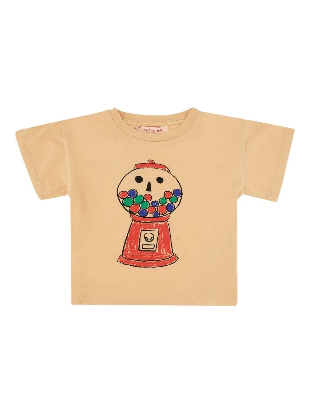 Weekend House Kids. gum-graphic T-shirt - ニュートラル Weekend House Kids. gum-graphic T-shirt - ニュートラル