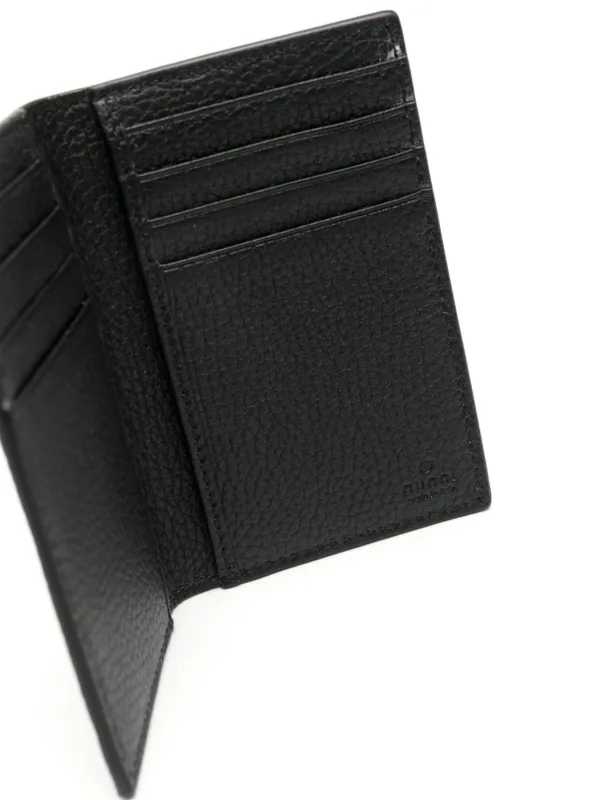 Gucci Jumbo GG Leather Cardholder | Black | FARFETCH