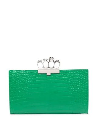 Alexander McQueen Jewelled クラッチバッグ | グリーン | FARFETCH JP