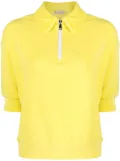 Moncler logo-patch terry-cloth polo shirt - Yellow