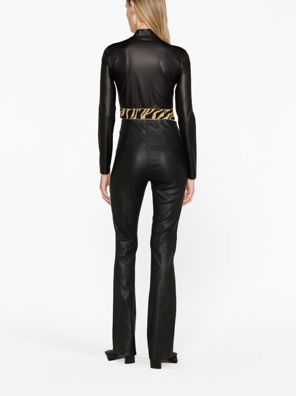 Shop Just Cavalli Logo-trim Cropped Jacket In Black