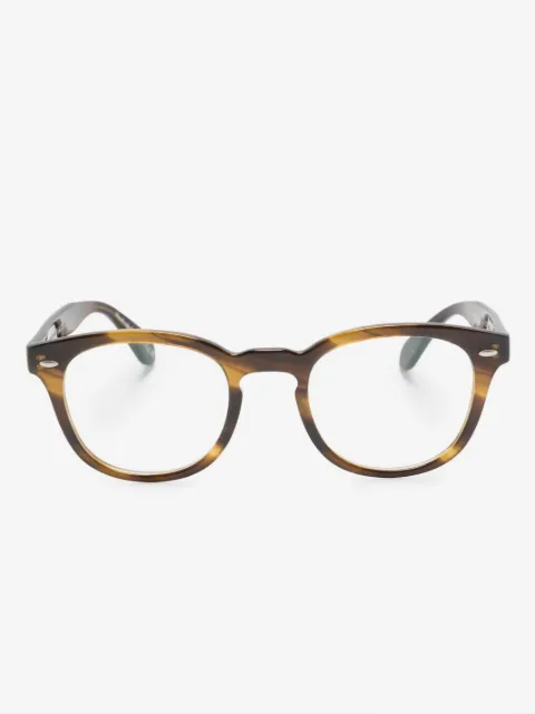 Oliver Peoples tonal-design round-frame glasses