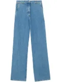 Burberry logo-patch flared jeans - Blue