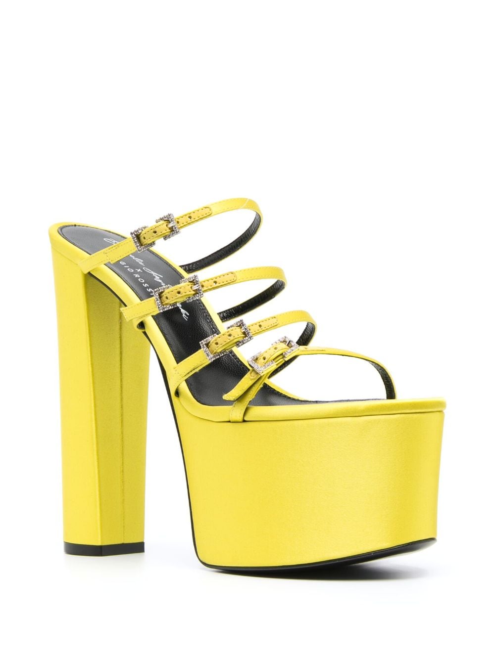 Sergio Rossi Evangelie 165mm platform mules - Geel