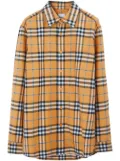 Burberry Vintage-Check cotton shirt - Orange