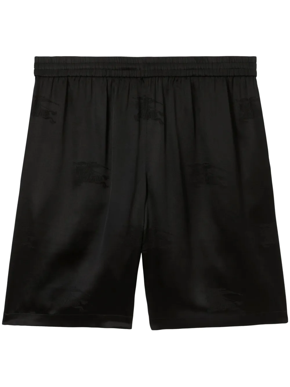 BURBERRY EKD MONOGRAM-JACQUARD SILK SHORTS