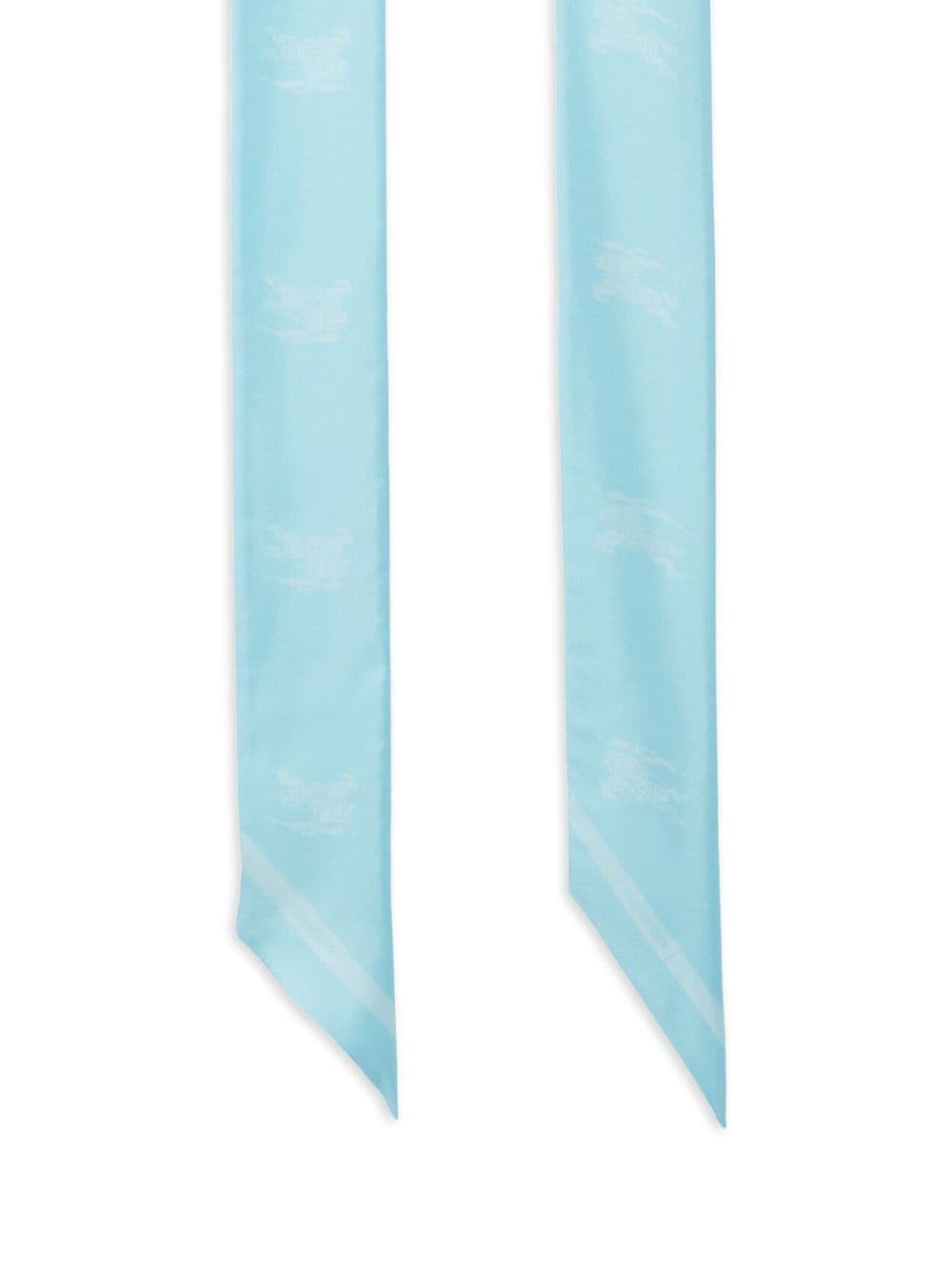 Burberry Montage-print silk scarf - Blauw