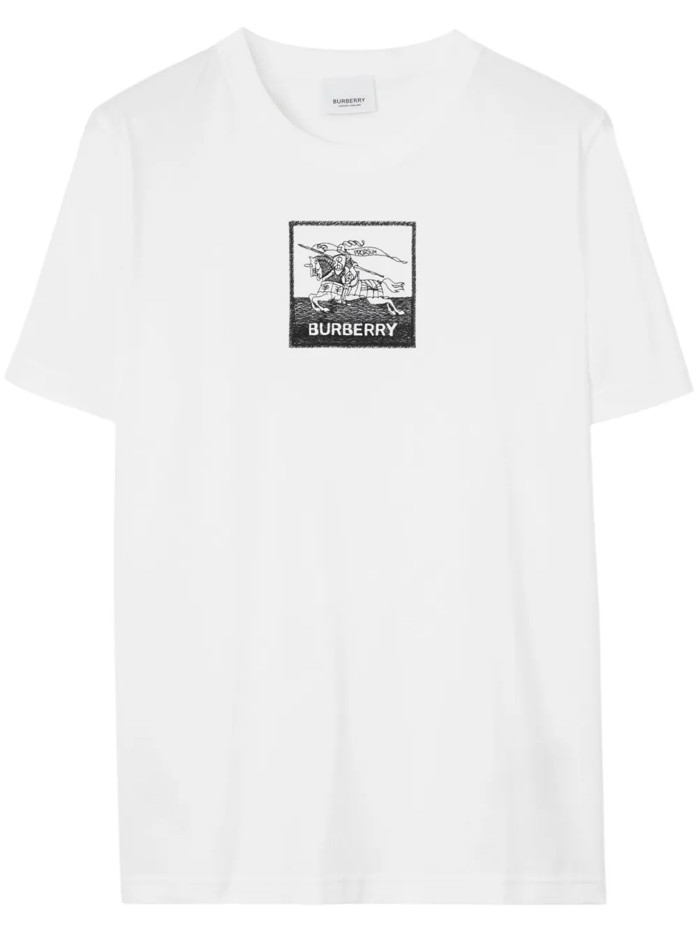 Burberry Margot Logo Cotton T-shirt In White