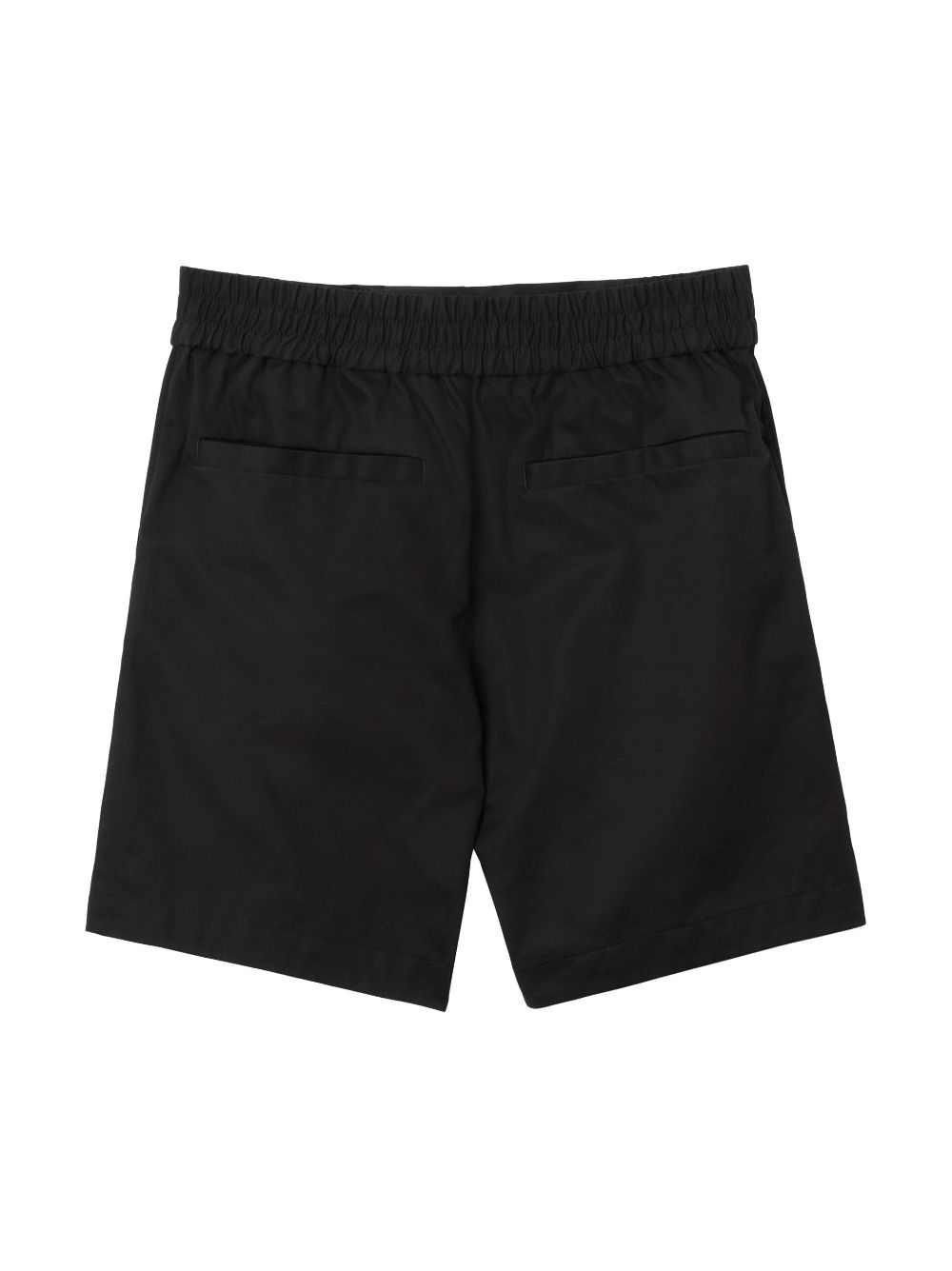 Shop Burberry Ekd Embroidered Chino Shorts In Black