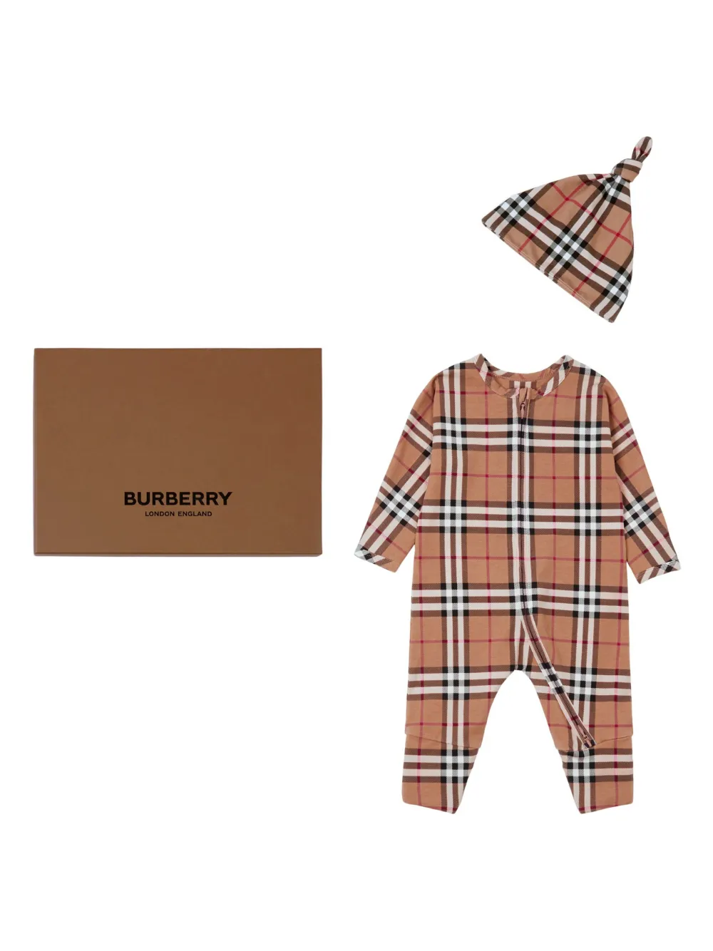 Burberry Kids Check Cotton two-piece Set - Farfetch