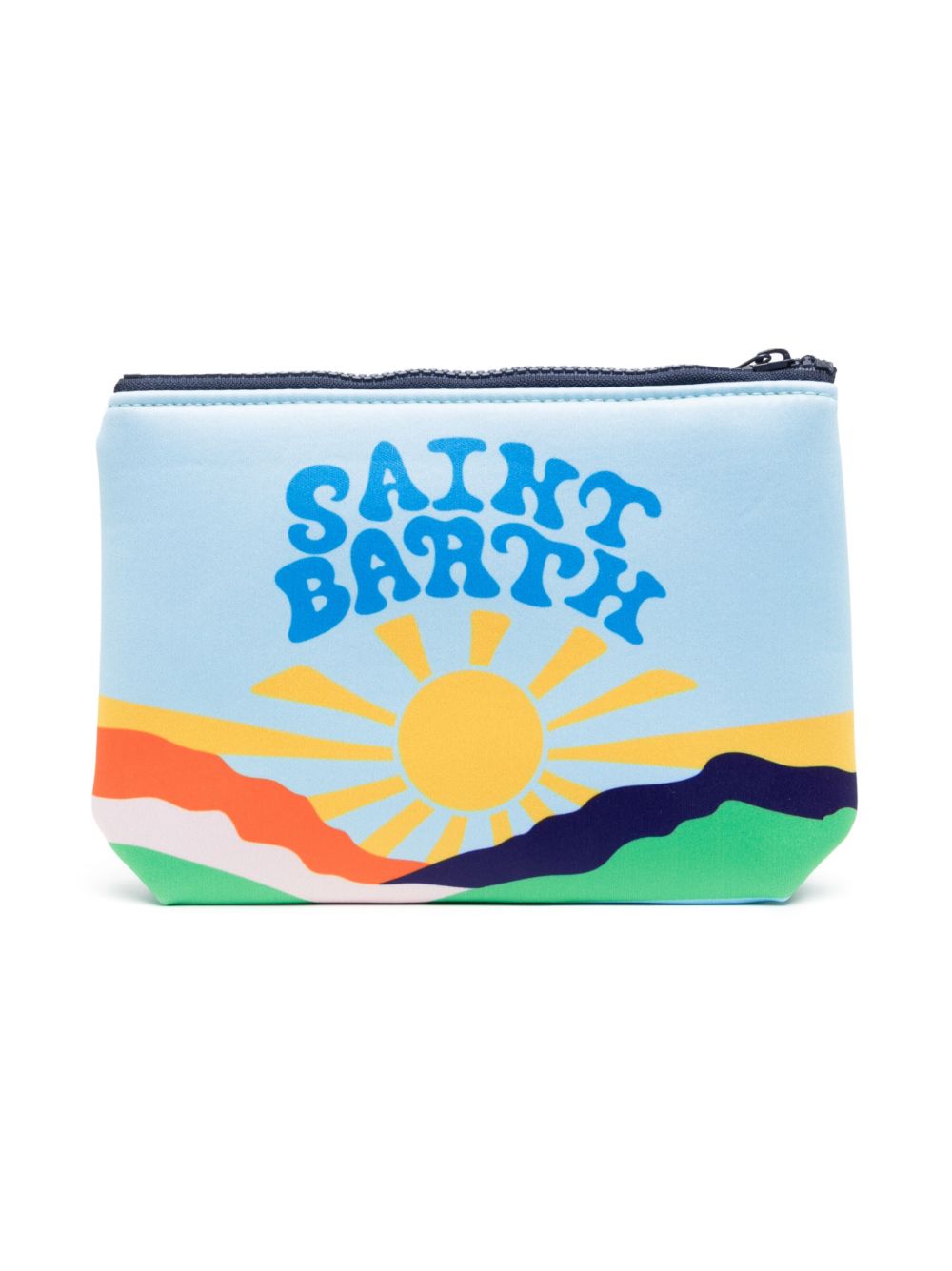 MC2 Saint Barth Kids Aline graphic-print pochette bag - Blauw