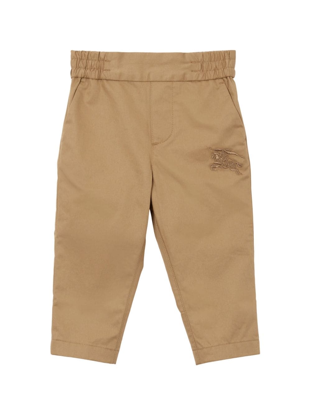 Burberry Babies' Ekd Motif Cotton Twill Chinos In Archive Beige