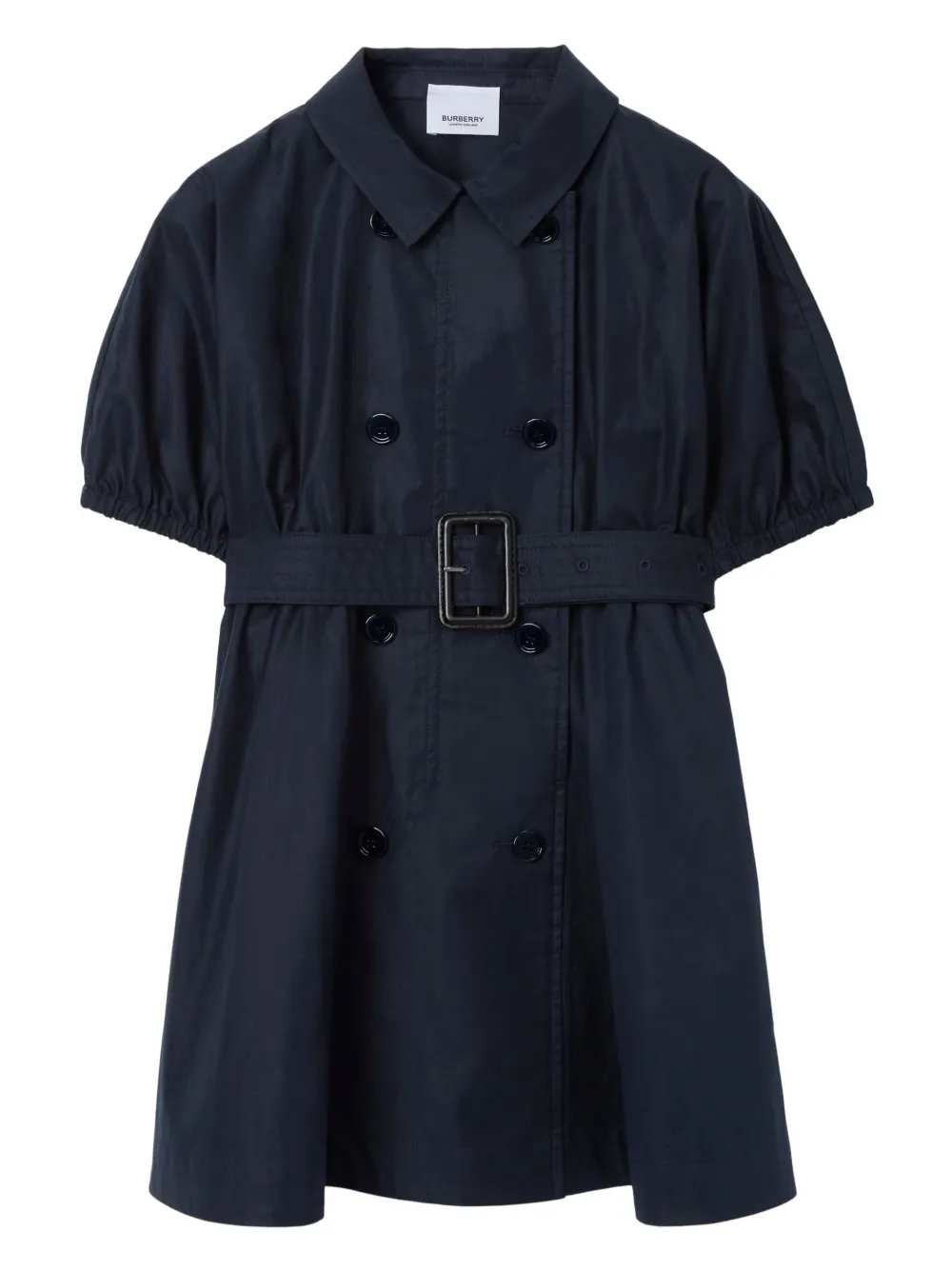 Burberry Kids' Cotton Trench Dress In Navy Black ModeSens