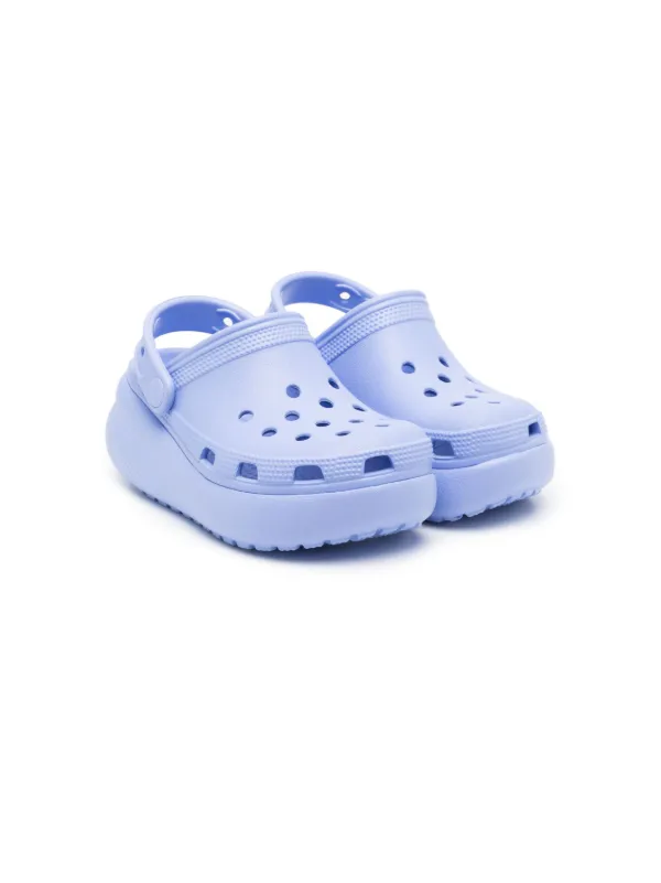 Crocs Kids Cutie Clog Flat Sandals Purple FARFETCH IN