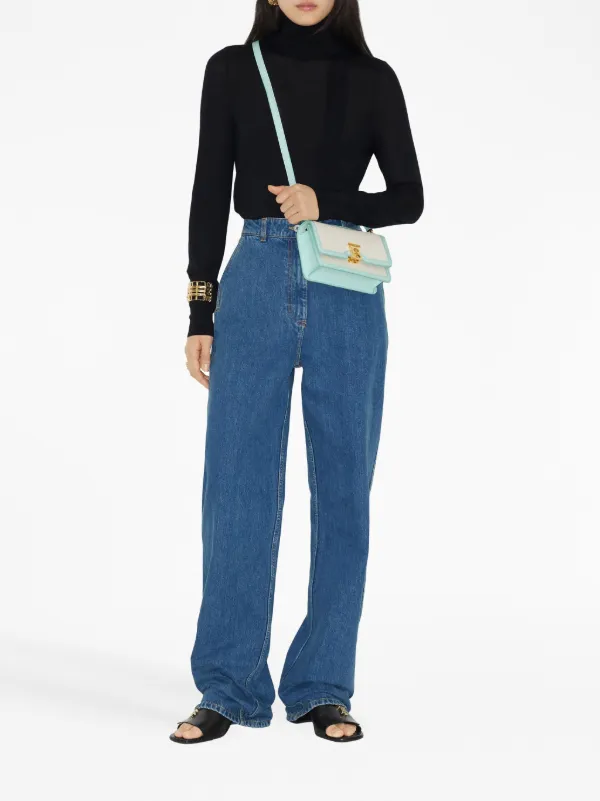 Burberry Mini TB-logo Crossbody Bag | Blue | FARFETCH
