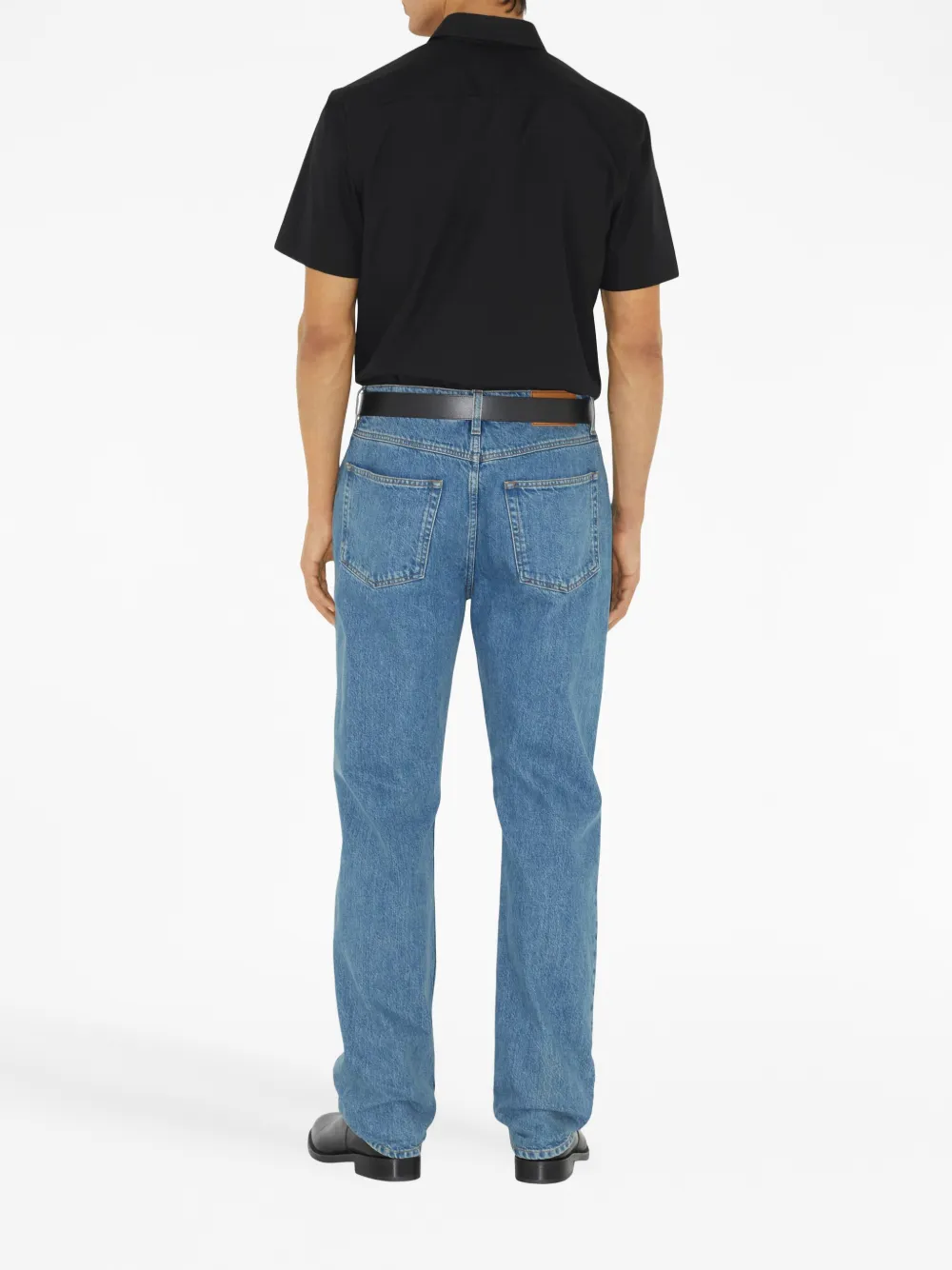 Burberry Equestrian Knight-motif Shirt In Black