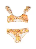 ZIMMERMANN Kids floral-print bikini set - White