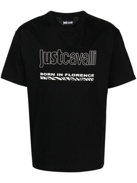 Just Cavalli logo-print cotton T-shirt