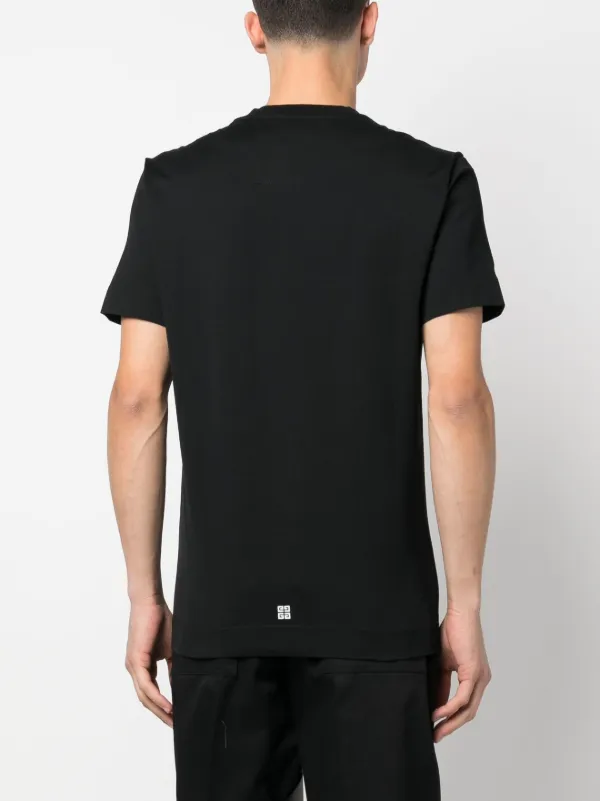 【関税&送料込】Givenchy Black Cotton T-Shirt With Logo Givenchy men's black cotton t-shirt with logo 180689 — Men t