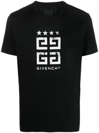 Givenchy logo print Cotton T shirt Black FARFETCH UK