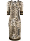 Just Cavalli animal-print cut-out dress - Neutrals