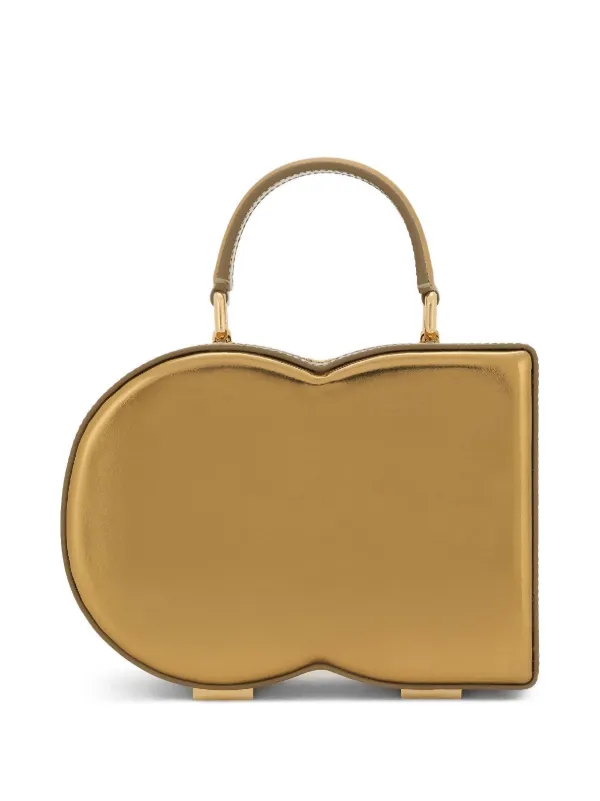 Dolce Gabbana DG Embossed metallic effect Bag Gold FARFETCH AO