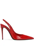 Dolce & Gabbana 105mm patent-finish leather pumps - Red