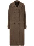 Dolce & Gabbana notched-lapels button-down coat - Brown