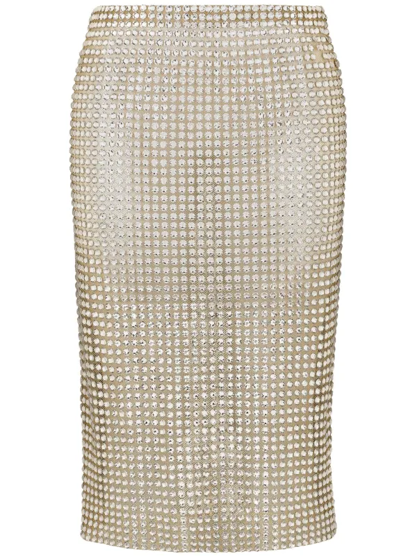 Gold rhinestone skirt hotsell