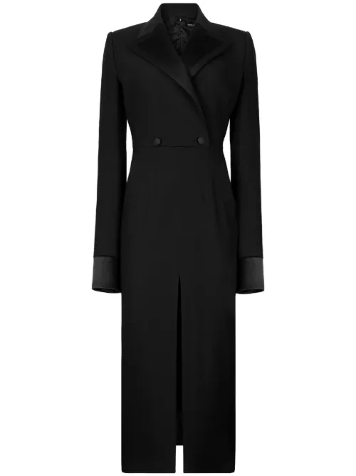 Robe mi-longue à boutonnière croisée - Dolce & Gabbana - Modalova