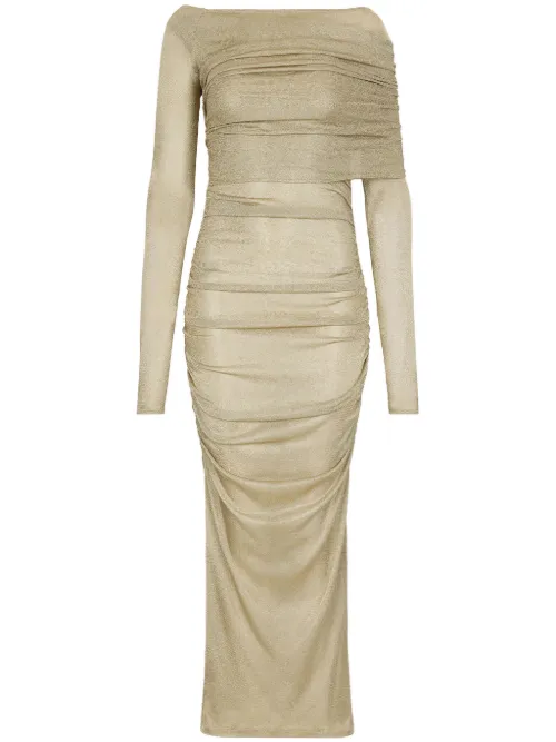 Robe en résille à coupe mi-longue - Dolce & Gabbana - Modalova