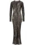 Dolce & Gabbana sequinned mesh maxi dress - Black