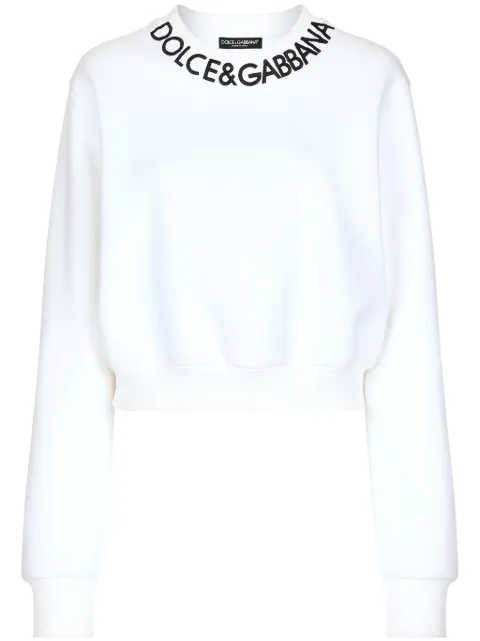 Dolce & Gabbana logo-embroidered sweatshirt