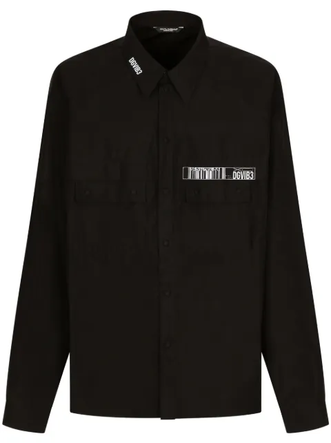 Dolce & Gabbana DGVIB3 camisa con logo estampado 