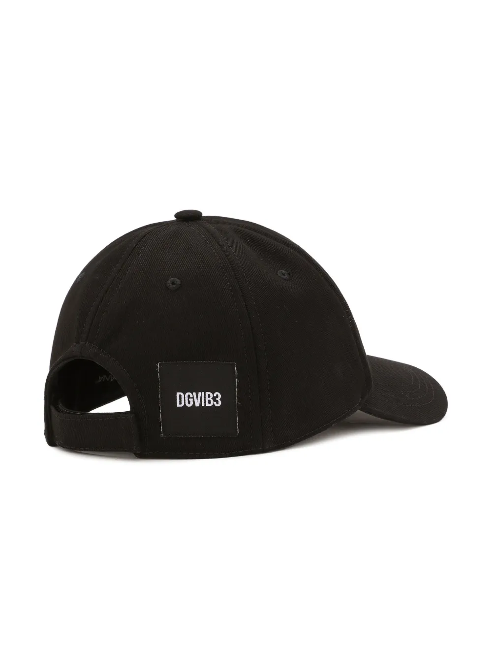 Shop Dolce & Gabbana Logo-embroidered Cotton Cap In Black