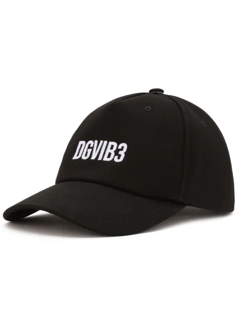 Dolce & Gabbana DGVIB3 logo-embroidered cotton cap