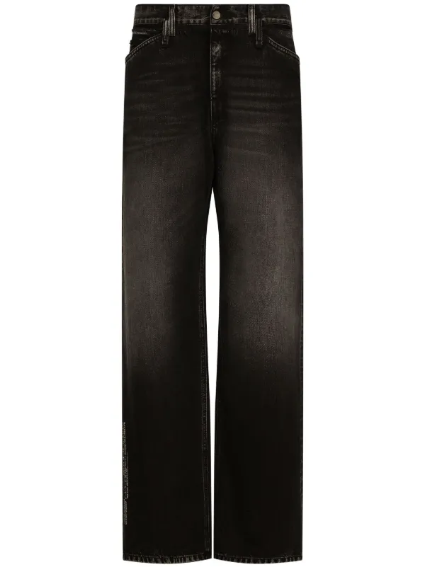 【関税＆送料込み】Dolce & Gabbana Wide-Leg Jeans Dolce & Gabbana - loose-fit jeans black - The Corner