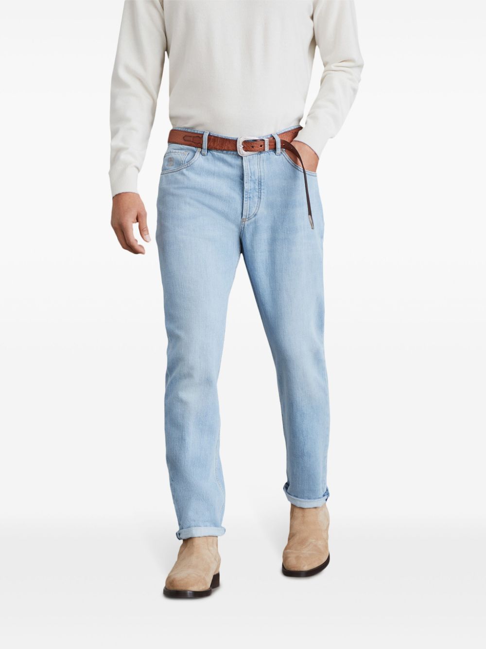 Brunello Cucinelli slim-cut cotton jeans Men