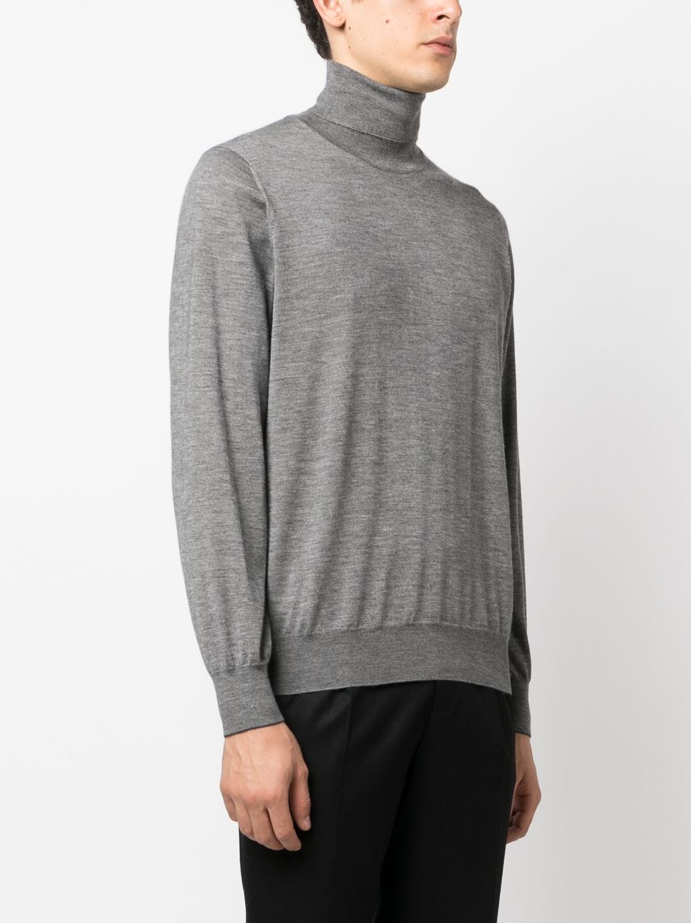 Brunello Cucinelli roll-neck cashmere-silk jumper Men