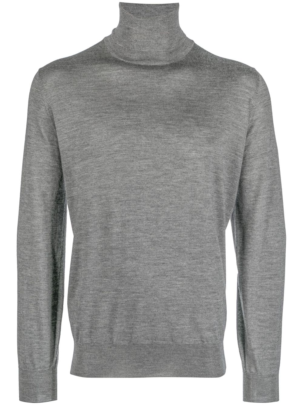 Brunello Cucinelli roll-neck cashmere-silk jumper - Grey