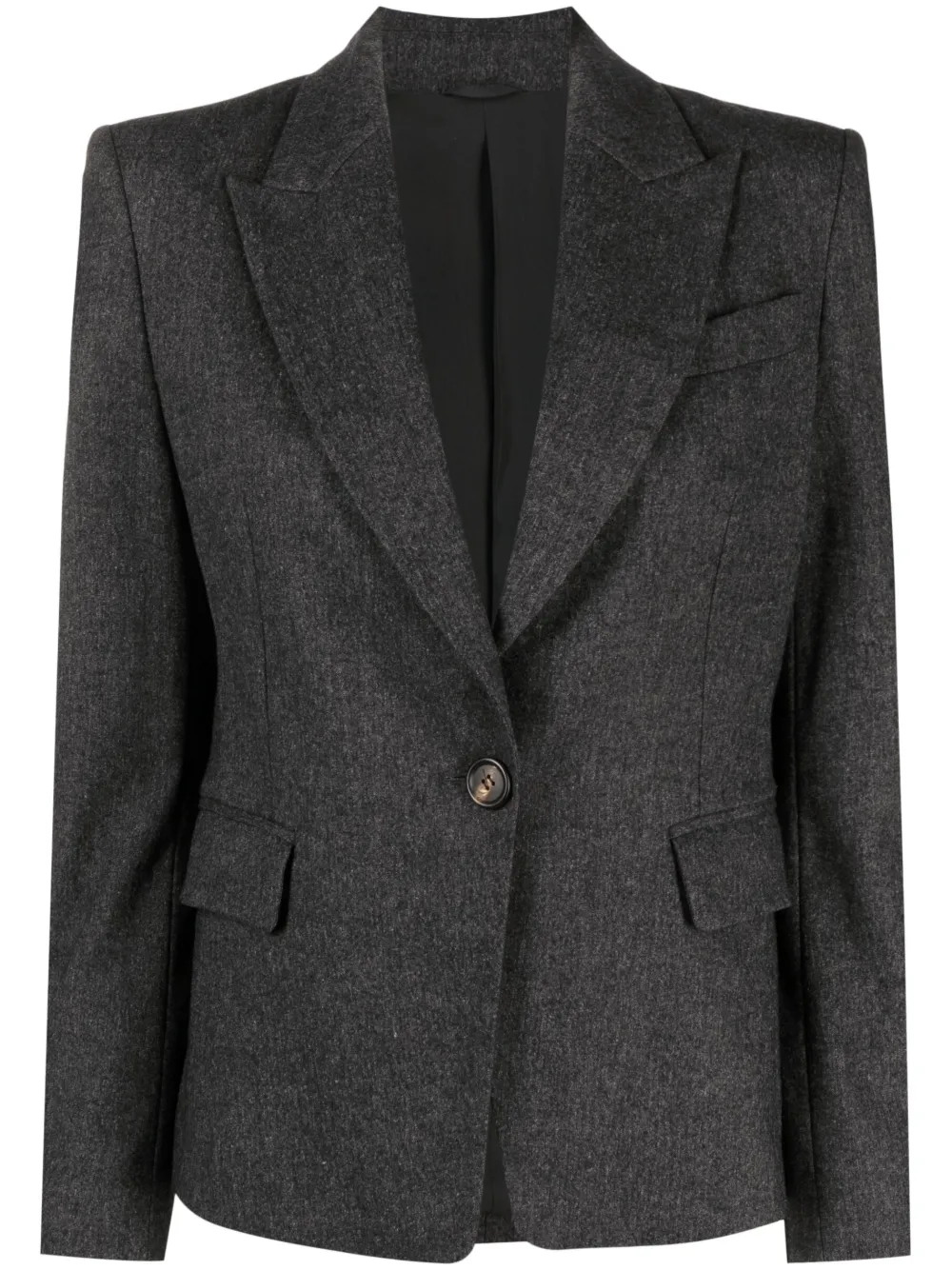 Brunello Cucinelli Single-breasted Blazer In Grey