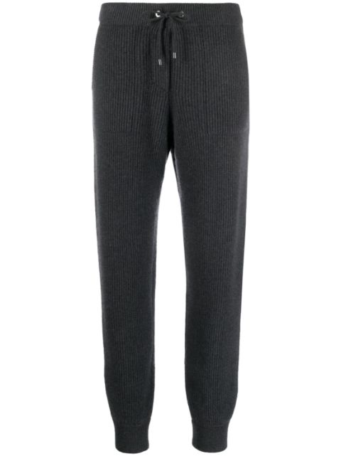 Brunello Cucinelli ribbed-knit cashmere track pants Women