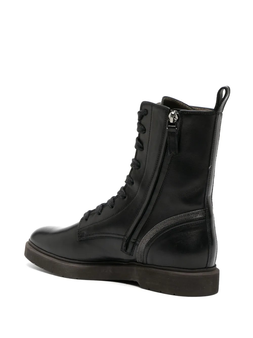 Monili-Chain Detail Ankle Boots