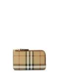 Burberry Vintage-Check print zipped wallet - Neutrals